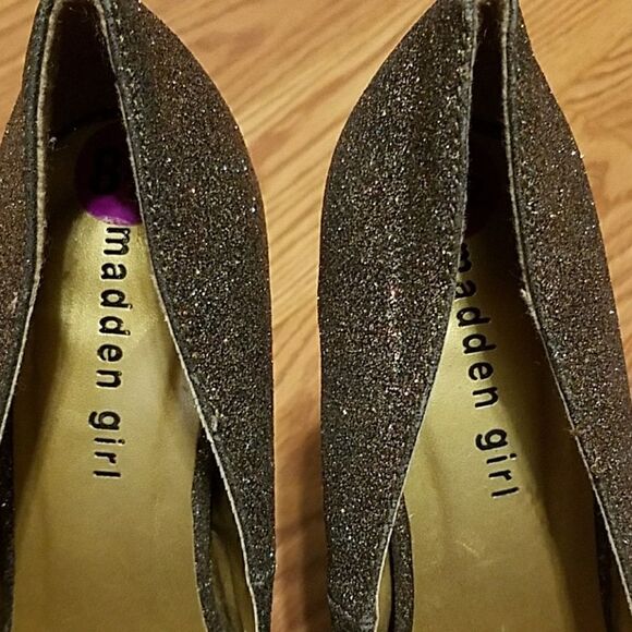 Madden girl Caity glitter SPARKLE heels Sz 8.5 NWOB - Picture 6 of 6